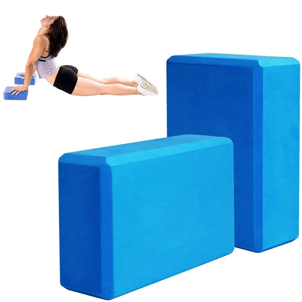 High Density Eva Foam Yoga Blocks Set Of 2,Non Toxic Anti Skid Yoga Br –  AJRO DEAL