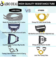 AJRO DEAL Resistance Tube Burn Fat, Build Muscle, and Improve Health