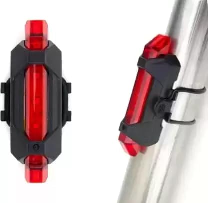 USB Rechargeable Cycle Horn with Light with USB Rechargeable Cycle tail light LED Front Rear Light Combo