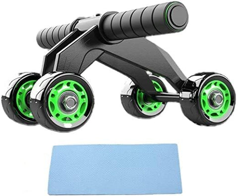 Home Gym 4 Wheel Pro Advance Wheel Roller Abdominal Fitness Trainer And Stomach Exercise Machine Equipment Workout for Men & Women
