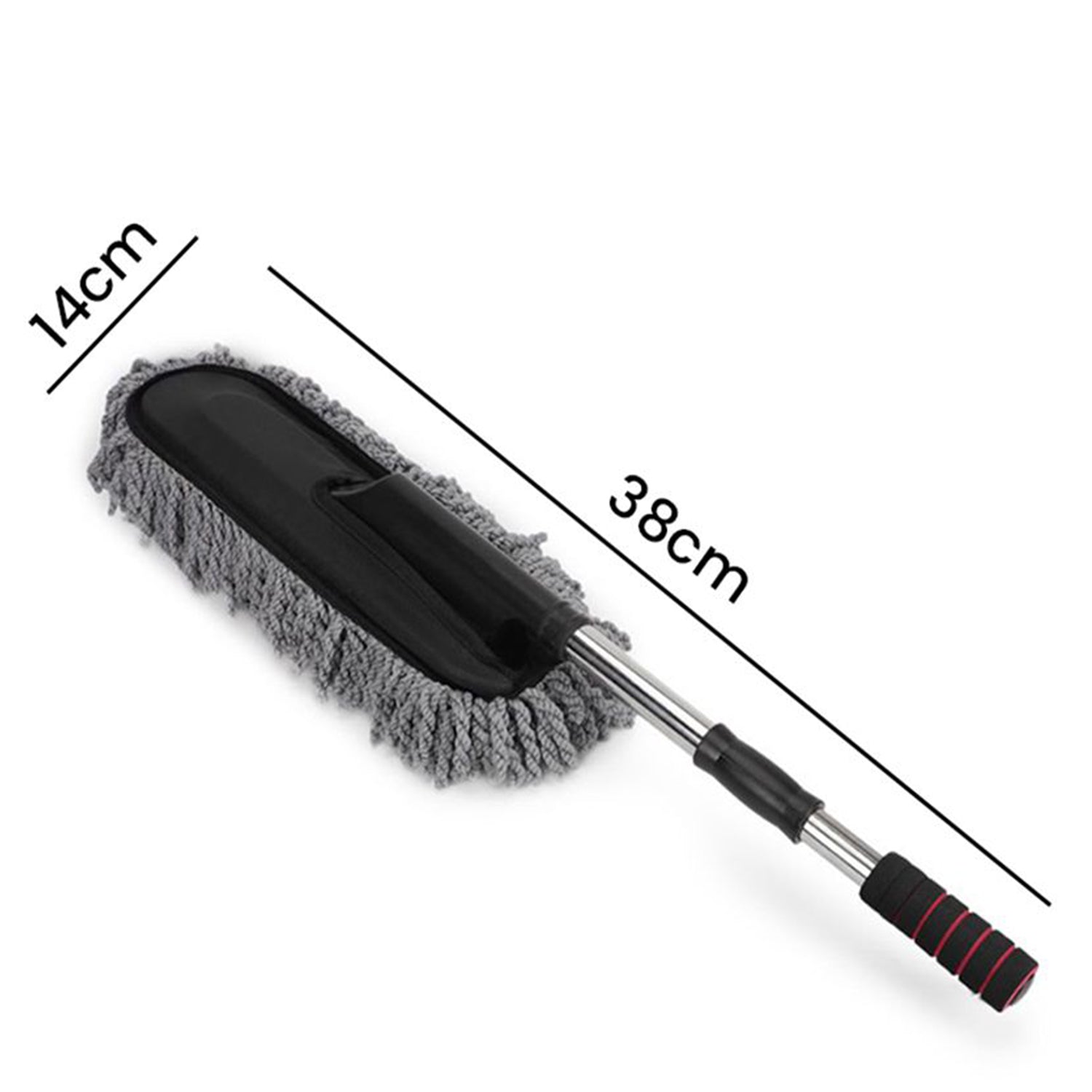 Progience Microfiber Wash Brushes With Long Handle Scalable Car Cleaning  Wet and Dry Duster