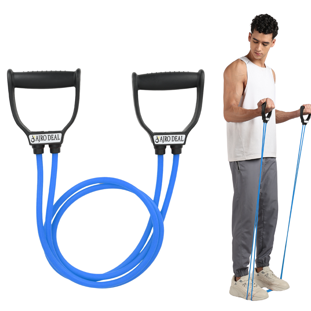 Double Spring Tummy Trimmer with Heavy Resistance Band & Toning Tube | Ab Exerciser for Weight Loss, Core Strength & Full Body Workout