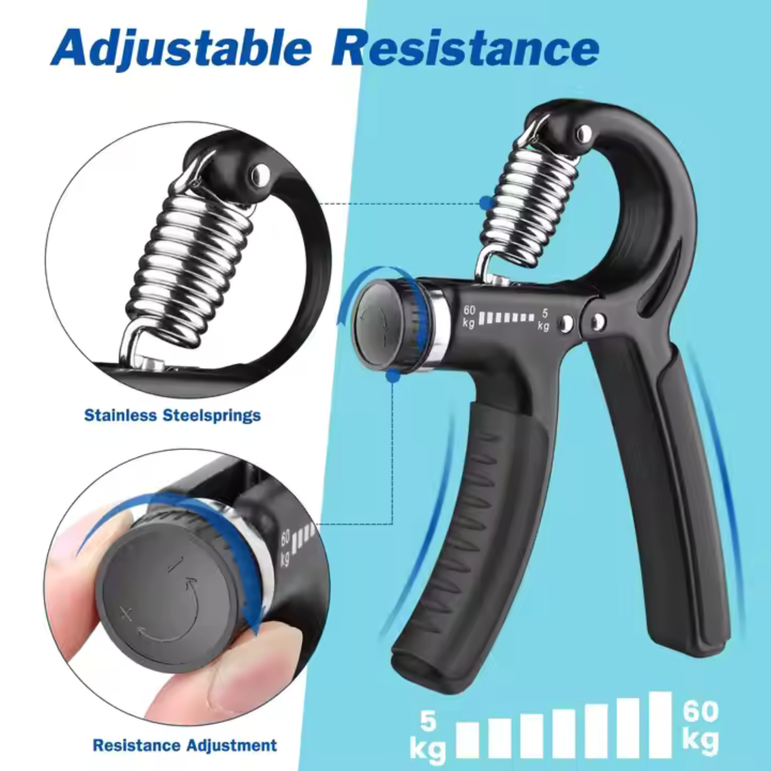 AJRO DEAL 4-in-1 Fitness Kit – Ab Wheel Roller, Hand Grip, Resistance Tube & Skipping Rope | Gym & Home Workout Accessories for Men & Women