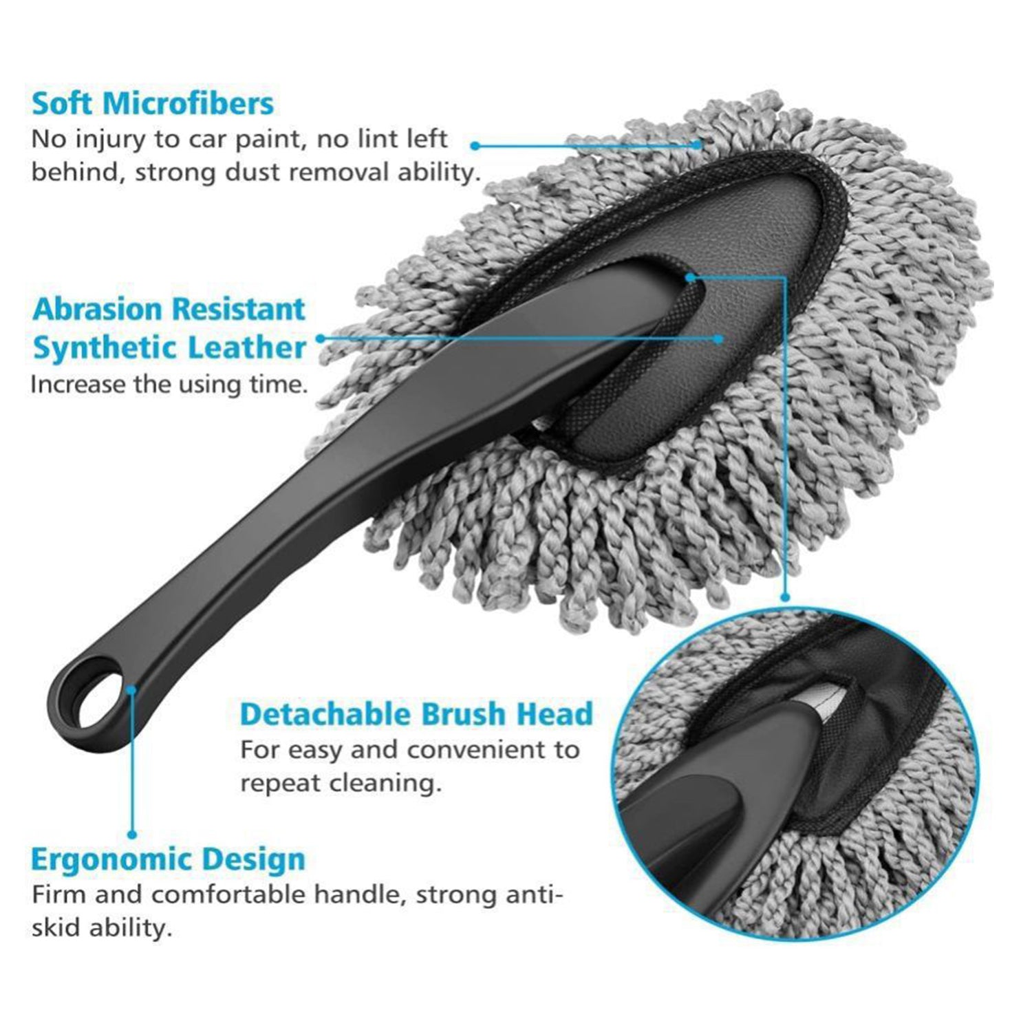 Progience Car Cleaning Duster Removal/Washer Sponge Car Care Cleaning Dusting-0 Wet and Dry Duster