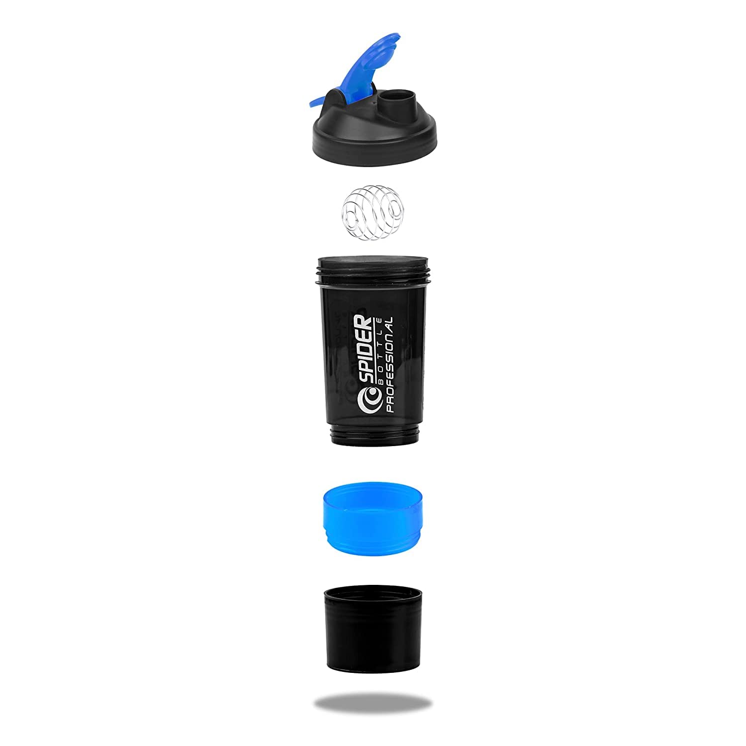 Gym Spider Shaker Plastic Bottle 500 Milliliters with Extra
