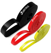 Resistance Bands, Pull Up Assist Exercise Band, Perfect for Mobility, Body Stretching, Home Workout, Fitness Training Bands (Red, Black, Yellow/Extra Light, Light & Medium Resistance)