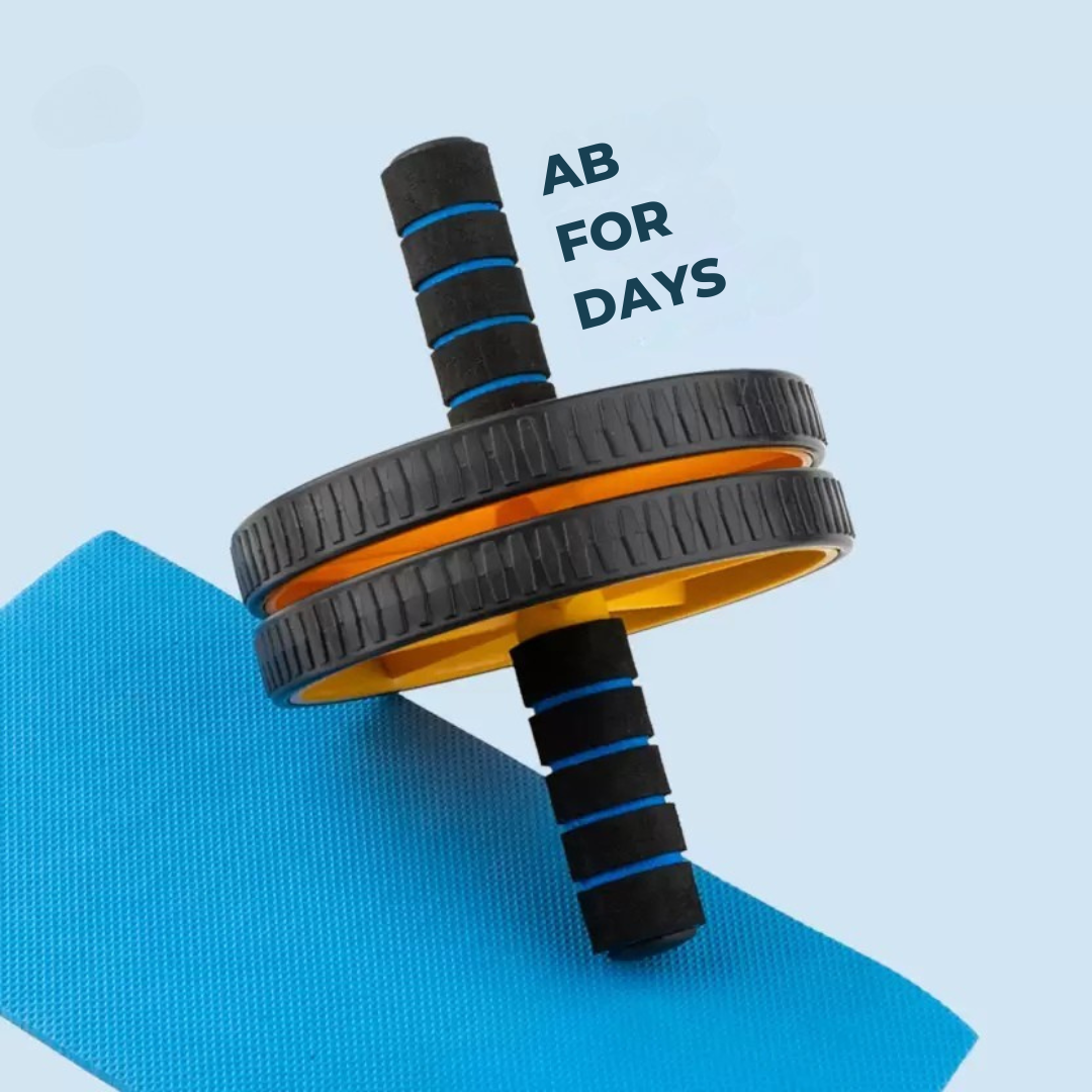 AJRO DEAL 4-in-1 Home Gym Fitness Kit – Push-Up Bars, Abs Roller, Tummy Trimmer & Resistance Tube | Workout Accessories for Men & Women