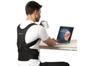 Premium Magnetic Back Brace Posture Corrector Therapy Shoulder Belt for Lower & Upper Back Pain Relief with Back Support Plates Man & Woman (Free Size)