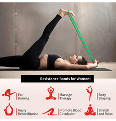 Resistance Bands for Workout | Resistance Band Set | Exercise Band for Home Gym Fitness | Pull Up Band | Loop Band | Stretching Band for Men & Women (Red, Black/Light & Medium Resistance)