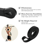 Resistance Bands, Pull Up Assist Exercise Band, Perfect for Mobility, Body Stretching, Powerlifting, Home Workout, Fitness Training Loop Bands for Men & Women (Black, Medium Resistance)