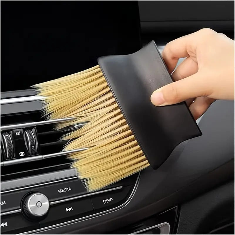 Progience 5 PCS car cleaning kit Microfiber Car Duster with Long Handle Car Cleaning Brush Exteriror and Interiror Car Cleaning Cloth Car MINI DASHBOARD + LARGE DASHBOARD Cleaner Brush for Car, Motorbike, SUVs Car Cleaning Kit