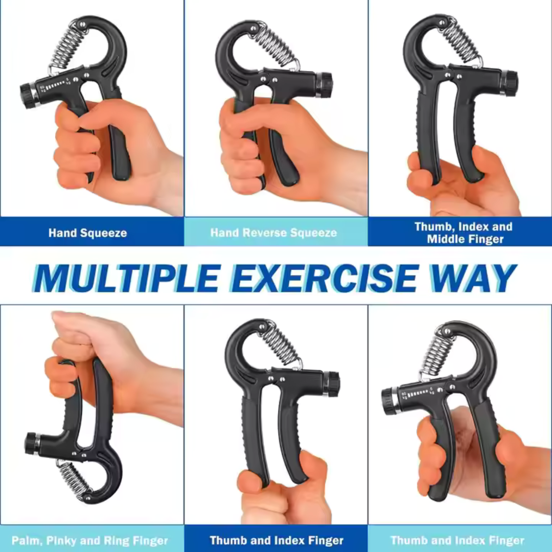 AJRO DEAL 4-in-1 Fitness Kit – Ab Wheel Roller, Hand Grip, Resistance Tube & Skipping Rope | Gym & Home Workout Accessories for Men & Women