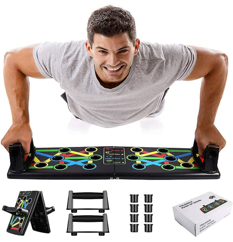 Push Up Board System, 15 in 1 Body Building Exercise Tools Workout Push Up Stands, Push Up Workout Board Training System for Men Women