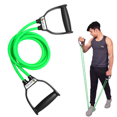 Double Toning Resistance Tube Band with Skipping Rope Exercise Band for Full Body Workout Resistance Tube Band Gym Workout Exercise Equipment Home Gym Equipment for Men and Women