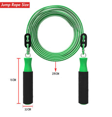 Skipping Rope, Workout rope, Jumping rope For Men And Women Adjustable Height Skipping Rope for Exercise, Gym, Sports Fitness With Foam Handel (Green)