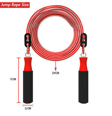 Skipping Rope, Workout rope, Jumping rope For Men And Women Adjustable Height Skipping Rope for Exercise, Gym, Sports Fitness With Foam Handel (Red)