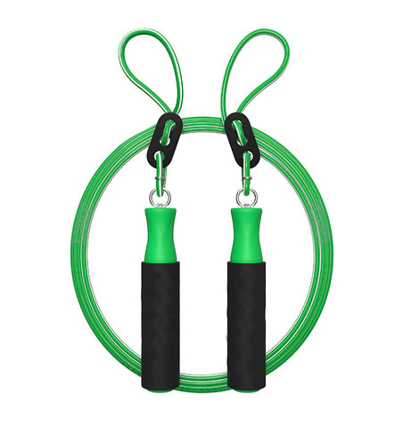 Skipping Rope, Workout rope, Jumping rope For Men And Women Adjustable Height Skipping Rope for Exercise, Gym, Sports Fitness With Foam Handel (Green)