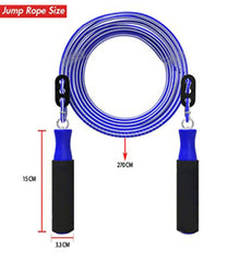 Skipping Rope, Workout rope, Jumping rope For Men And Women Adjustable Height Skipping Rope for Exercise, Gym, Sports Fitness With Foam Handel (Blue)