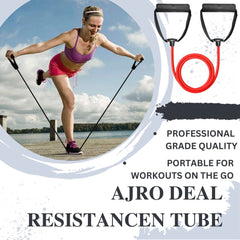 Resistance Tube Exercise Bands for Stretching, Workout, and Toning / Rubber Band, Toning Tube