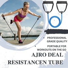 Single Toning Resistance Tube Pull Rope Band for Stretching, Workout, Home Gym with Heavy Quality