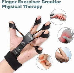 New Finger Gripper- Strengthener for Climbing, Guitar, Forearm,Exerciser for Hand, Finger, and Wrist Muscles-Compact and Portable Finger Stretcher (NEW-FINGER GRIPPER)