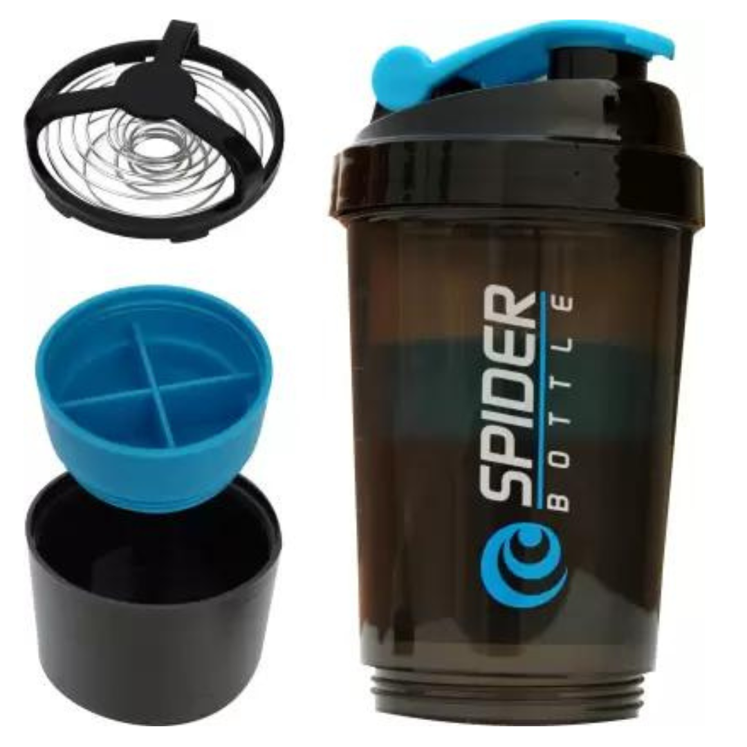 Gym Shaker Bottle, Shakers for Protein Shake with 2 Storage Compartment Gym protein shaker for workout