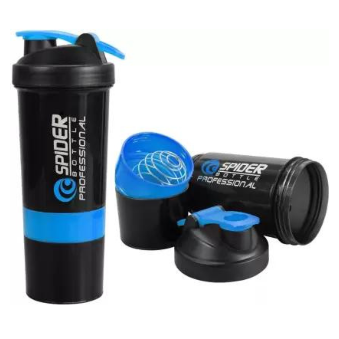 Gym Shaker Bottle, Shakers for Protein Shake with 2 Storage Compartment Gym protein shaker for workout