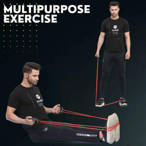 Resistance Tube Exercise Bands for Stretching, Workout | Toning / Rubber Band, Toning Tube- Average