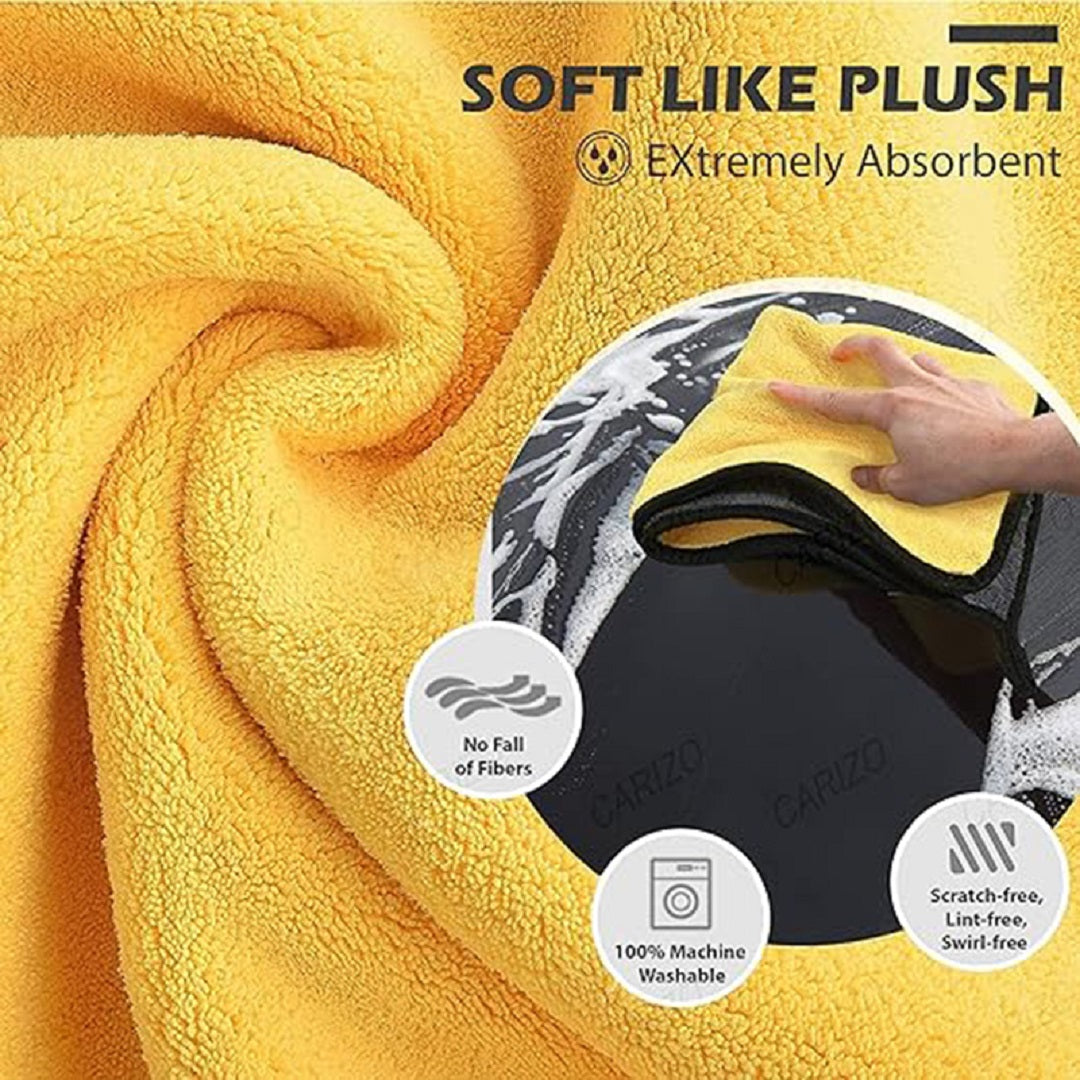 Microfiber Cloths for Car, Bike, Kitchen & Laptop Cleaning | High-Quality & Durable (Pack Of 4)
