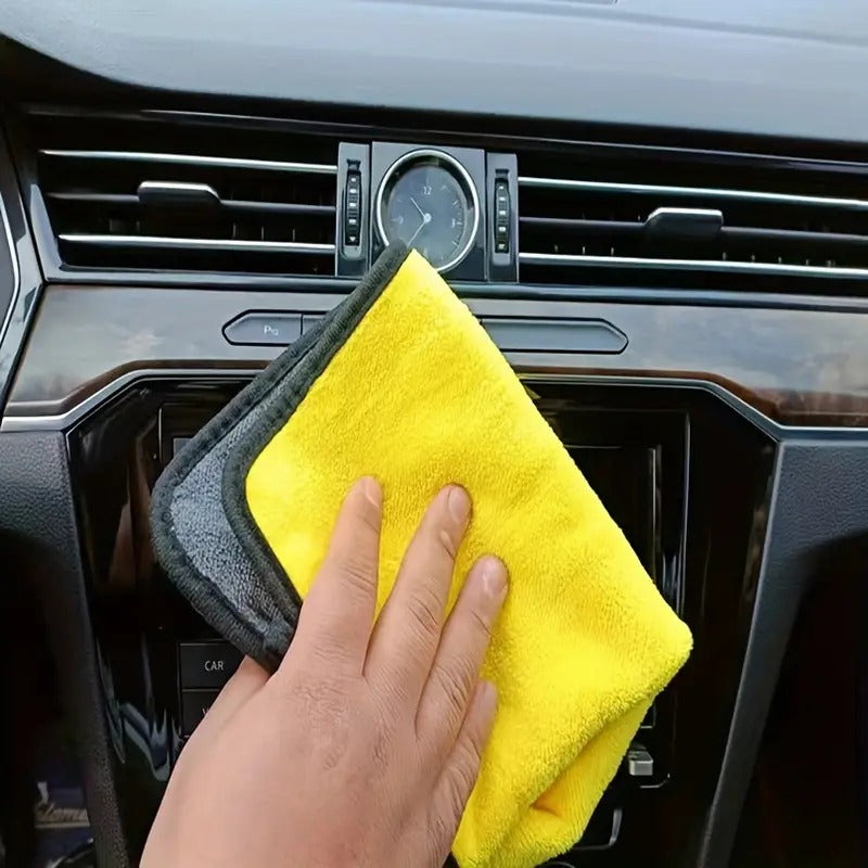 Microfiber Cloths for Car, Bike, Kitchen & Laptop Cleaning | High-Quality & Durable (Pack Of 4)