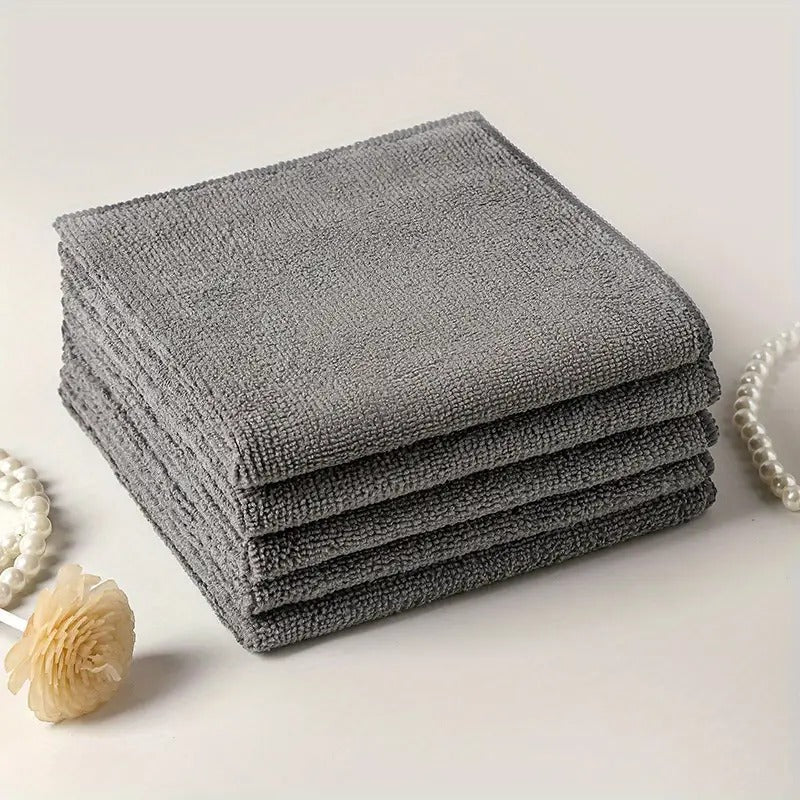 Progience 350 GSM Microfiber Hand Towel: Soft, Absorbent, and Durable (Pack of 4)