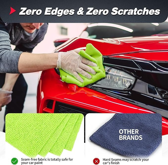 Progience 250 GSM Microfiber Hand Towel: Soft, Absorbent, and Durable (PACK OF 4)