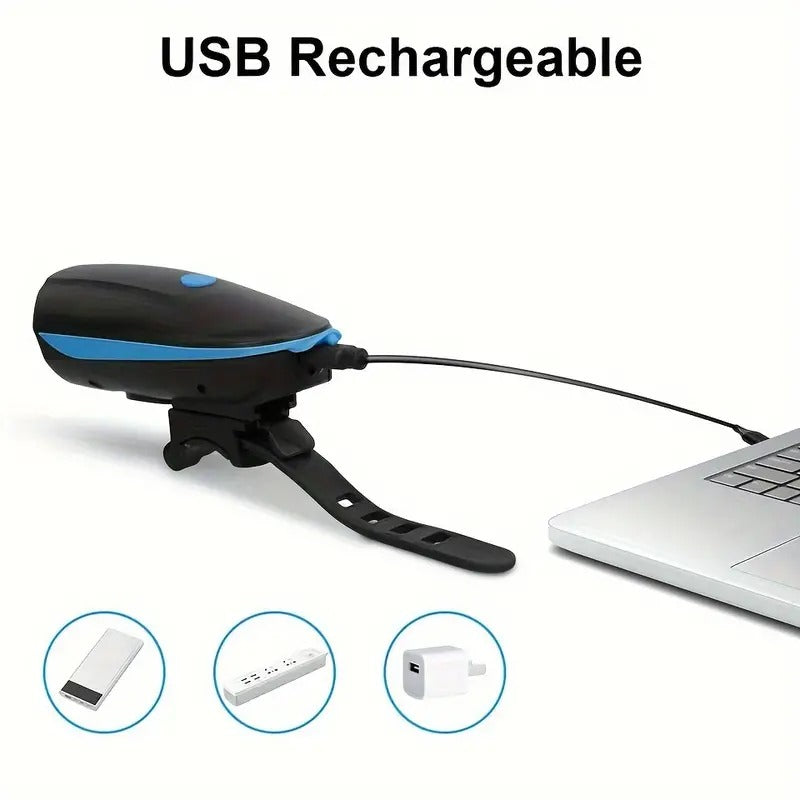 Rechargeable Bicycle Horn and Light: The Ultimate Safety Combo for Cyclista Rechargeab Light