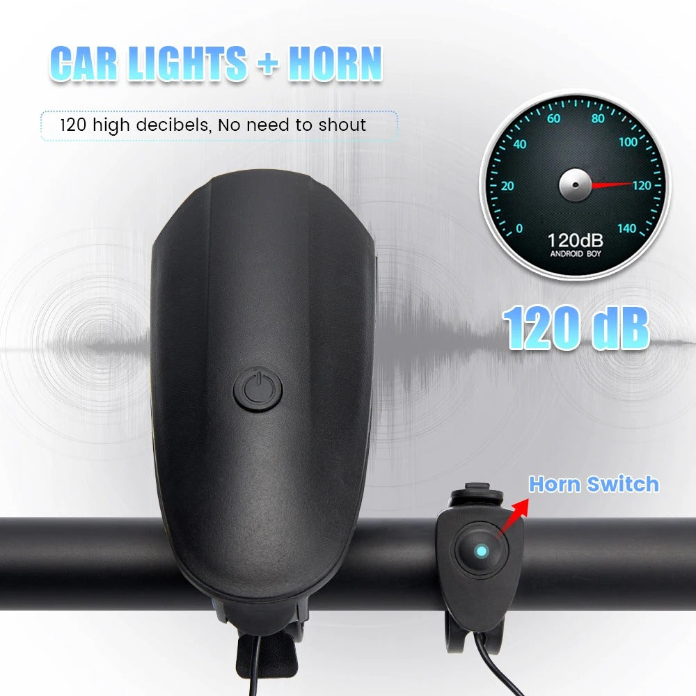 Rechargeable Bicycle Horn and Light: The Ultimate Safety Combo for Cyclista Rechargeab Light
