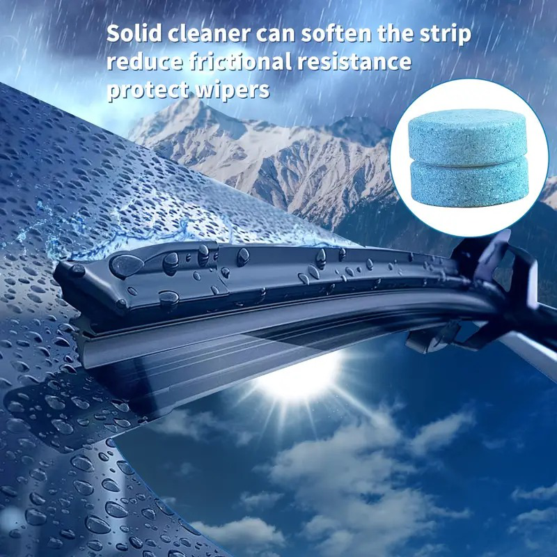 Progience Car Windshield Cleaning Tablets Car Glass (Pack of 10 pcs)