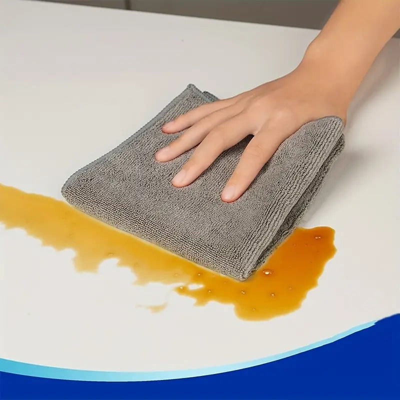 Progience 350 GSM Microfiber Hand Towel: Soft, Absorbent, and Durable (Pack of 4)
