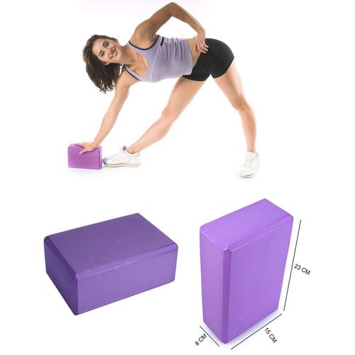 Yoga Blocks High Density Foam Yoga Brick for Stretching, Balancing pose for Yoga, Exercise and Fitness Yoga Block Premium Yoga Accessories for Women & Men Yoga