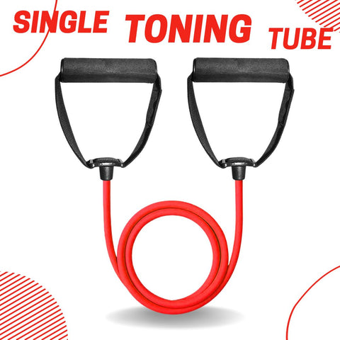 Resistance Tube Exercise Bands for Stretching, Workout, and Toning / Rubber Band, Toning Tube