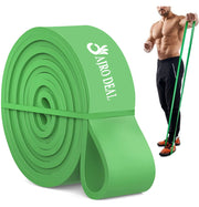 Resistance Pull Up Band, Exercise Band, Perfect for Mobility, Body Stretching, Powerlifting, Home Workout, Fitness Training Loop Band for Men & Women (Green, Extra Heavy Resistance)