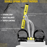 Tummy Trimmer and Ab Wheel Roller Exerciser Combo for Home Gym Outdoor Abs Exercise Equipment